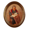 <p>Antonio Rocco - Mulher com Calinha - óleo sobre tela - medidas 50 cm x 40 cm</p>