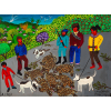 <p>Lia Mittarakis 1988, Titulo: A Caça, tamanho 53cm x 72cm, Óleo sobre tela, assintura canto inferior direito.</p>