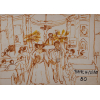 <p>RANCHINHO - 1980, Casamento, canetinha s/ papel, medindo 22x32cm, assinado no canto inferior direito.</p>