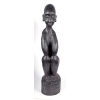 <p>AGENOR FRANCISCO DOS SANTOS, Figura masculina, escultura em madeira, medindo 82cm de altura, assinatura na pe&ccedil;a.</p>