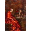 <p>PABLO SALINAS - 1971, Cardeal, &oacute;leo sobre madeira, medindo 38 x 26cm, com a seguinte autentica&ccedil;&atilde;o no verso (Este &eacute; um quadro de meu saudoso tio PAOLO TERUEL SALINAS, assinado Francisco Cuoco, novembro de 1971. Procedente da fam&iacute;lia do artista.&nbsp;</p>