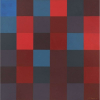 Judith Lauand - Quadrados – 60 x 60 cm – OST – Ass.CIE e Dat.1978 – Acompanha foto da artista com a obra