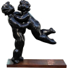 DIEGO RODRIGUES - “Casal romântico”- 75 cm de altura – Escultura em bronze reconstituído – Ass.Base – Em 2021, essa grande revelação da escultura mineira inaugurará um monumento em Belo Horizonte/MG