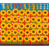 Antônio Poteiro - Girassóis e revoada- 135 x 155 cm – Óleo sobre tela – Assinatura canto inferior direito e data 2005