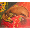 <p>Siron Franco - A caça - 80 x 90 cm - Óleo sobre tela - Assinatura canto inferior direito e Data 1983</p>