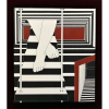 WANDA PIMENTEL - Série Envolvimentos livro objeto Nº 8 - 68 x 60 cm - assinado 2015/2016 - A tela impressa acrescida de delicados traços de pintura únicos, para cada exemplar uma tela e uma livro - com poema Tabacaria escrito por Fernando Pessoa em 1928.