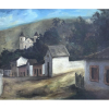 GRACIANO, Clóvis - Rua de Sabará - óleo sobre tela - 45 x 54 cm - a.c.i.e. 1945 - com etiqueta da exposição Grupo Santa Helena, Grupo Seibi, 1935/1945 realizada no Museu de Arte Brasileira e na Fundação Armando Alvares Penteado.