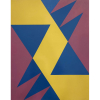 JANDYRA WATERS - Composição - óleo sobre tela - 50 x 76 cm - ass. no verso 1986