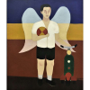 DJNIRA da Motta e Silva Anjo - óleo sobre tela -63 x 53 cm - a.c.i.d. 1959