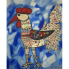 CHANINA - Galo - óleo sobre tela - 100 x 80 cm - a.c.i.d. 1970