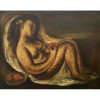 TERUZ, Orlando - Mulher recostada e maçã - óleo sobre tela 73 x 92 cm - a.c.i.d. - No verso assinado e datado 1968, acompanha certificado do projeto de catalogação da obra do artista.