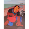 DENILSON BANIWA - Para a esperança além do horizonte. Print - Impressão em Hahnemühle Photo Rag. Medidas: 42x30 cm (obra). Assinado e datado Out 2020 no CID. Data: 2020. Sem moldura (nunca emoldurada). Estado de conservação: Ótimo.<br />.<br />SOBRE O ARTISTA: Denilson Baniwa, 1984, do povo indígena Baniwa é natural do Rio Negro, interior do Amazonas. É artista-jaguar e atualmente reside no Rio de Janeiro.<br />Seus trabalhos expressam sua vivência enquanto Ser indígena do tempo presente, mesclando referências tradicionais e contemporâneas indígenas e se apropriando de ícones ocidentais para comunicar o pensamento e a luta dos povos originários em diversos suportes e linguagens como canvas, instalações, meios digitais e performances.<br />Vencedor do PIPA Online 2019. Indicado ao PIPA 2019 e 2021.<br /><br />As vezes o desafio não é ocupar posições. Por exemplo, quando as que existem não servem, é necessário criar algo novo. denilson Baniwa é um artista indígena; é indígena e é artista, e seu ser indígena lhe leva a inventar um outro jeito de fazer arte, onde processos de imaginar e fazer são por força intervenções em uma dinâmica histórica (a história da colonização dos territórios indígenas que hoje conhecemos como Brasil) e interpelações a aqueles que o encontram a abraçar suas responsabilidades.