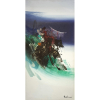 <p><strong>FUKUSHIMA, Tikashi - Abstração em cores. </strong>Óleo Sobre Tela. <strong>Med: 100 x 50 cm (obra).</strong> Assinado no CID. No verso Cachet da Galeria de Arte Ipanema sob nº 300263.</p>