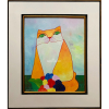 <p><strong>ALDEMIR MARTINS - Gato Laranja com Flores</strong>. Acrílica Sobre Tela. <strong>Med: 50x40 cm (obra), 62x53 cm (quadro)</strong>. Com Certificado de Autenticidade emitido pelo Estúdio Aldemir Martins. Assinado e datado no CIE-canto inferior esquerdo. No verso está datado, localizado S.Paulo-Brasil, datado e assinado pelo artista. Muito bem emoldurado. Data: Agosto/2002. Estado de conservação: Ótimo.</p>