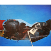 <p><strong>URBANO MENA (Santigo/Chile-1954). Abstração em Azul.</strong> Óleo Sobre Tela. Med: 50x60 cm (obra), 78x67 cm (quadro). Assinado e Datado 80 no CIE. Com Moldura de madeira. Sobre o Artista: Urbano Mena, artista Chileno radicado no Brasil.</p>