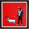 <p><strong>BANKSY.</strong> Serigrafia S/ Papel. <strong>Med: 65x65 cm (obra), 72x72 cm (quadro).</strong> Série: 16/25. Com Carimbo/Cache do Editor autorizado no Verso. Com bela moldura em montagem tipo caixa, passepartout, vidro de proteção e foamboard no verso. Estado de conservação: Ótimo.</p>