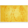 <p><strong>FLÁVIO DE CARVALHO - Figuras Femininas.</strong> Gravura em Metal S/ Papel. <strong>Med.: 60x40 cm (obra), 66x46 cm (quadro). </strong>Assinada e Datada 1972 no CID à punho pelo artista. Com moldura tipo caixa, passepartout, vidro de proteção e foamboard no verso. Data: 1972. Cor Fundo: Amarelo.</p>