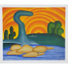 <p><strong>TARSILA DO AMARAL - Sol Ponte - 1929</strong>. Rara Serigrafia/Prancha Colorida S/ Papel. <strong>Med: c.42x32 cm (obra), c.51x55 cm (quadro)</strong>. Assinada no CID (na matriz/chapa). Obra de nº IX, extraída do Álbum nº X/2000: TARSILA por Sergio Milliet, editada pela Lanzara Editora em Dez/1966. Com nova moldura em madeira, com passpartout, vidro de proteção, e foamboard anti-mofo no verso. Estado de conservação: Ótimo.</p>