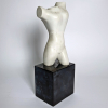<p>BRUNO GIORGI Torso Escultura em Marmore -Assin na Escultura e na Plaqueta -Med: 27x13x10cm (escultura) e 40cm (Alt Total c/ Base) -Base em marmore negro (13cm). Estado de Conservação</p>