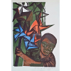 <p>EMANOEL ARAUJO Menino com Catavento Rara Xilogravura Color S/ Papel - 60x40 cm -Data 1964 -Assinado e Dat 69 no CID a lapis pelo artista. Possui tb a chancela do edior no CIE -Medida Total 70x54 cm com a moldur anova, passepartout, vidro de museu anti-reflexo e foamboard no verso. Estado de conservação: Ótimo. </p>