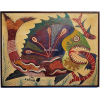 <p>CHICO DA SILVA Peixes Tempera-Guache S/ Tela -Med 54x70 cm (Obra) -Assinada e Datada 1971 no CIE -Com moldura em madeira. Chico da Silva Francisco Domingos da Silva (nasceu na região do Alto Tejo, Acre, 1910 ou 1922/23 – Fortaleza, Ceará, 1985) foi um dos principais artistas sem treino artístico do Brasil na segunda metade do século XX. Seus trabalhos consistem em composições figurativas fabulares que apresentam seres mitológicos, animais fantásticos e personagens preenchidos por pontilhismo e fundos amplamente trabalhados. Além da fundação do Ateliê do Pirambu, Da Silva participou de importantes mostras, como a Bienal de São Paulo em 1967, e teve três trabalhos agraciados com menção honrosa na Bienal de Veneza, em 1966. Ao longo dos anos, a oficina criada por Chico foi tratada de forma dúbia pelo próprio artista. Apenas em 1977, em um evento realizado no Salão de Abril, Chico assumiu a existência do grupo. Sob coordenação do pintor, os cinco artistas realizaram em conjunto um grande painel, ação representada na exposição da Pina por meio de fotos e um vídeo super-8. Ateliê-Escola do Pirambú.</p>
