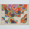<p>EDIVAL RAMOSA GEOM&Eacute;TRICO - 1968 Desenho S/ Papel Milimetrado -Med 23x17 cm (Obra) 43x36 cm (mold) -Assinado e Dat 1968 no CID. Obra geom&eacute;trica representando composi&ccedil;&atilde;o modular de c&iacute;ruclos conc&ecirc;ntricos e formas angulares. Moldura em madeira, paspatur e vidro frente e verso. Estado de conserva&ccedil;&atilde;o: &Oacute;timo.&nbsp;&nbsp;</p>