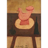 Chen Kong Fang - Sem título - óleo sobre tela colado em placa – medindo 22x16cm.- assinado no centro inferior.