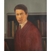 Tarsila do Amaral - Retrato do poeta Felipe D'Oliveira - óleo sobre tela – medindo 70x60cm.- assinado no canto inferior direito. (Reproduzido no catálogo raisonné da artista, Vol.I, pág.203).