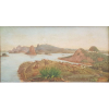 Henrique Tribolet, Baia de Guanabara, Óleo sobre madeira, 27 alt X 47 larg (cm), acid, Ano: 1897