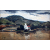 Sylvio Pinto, Paisagem, Óleo sobre madeira, 38 alt X 54 larg (cm), acid e verso, Ano: 1960