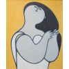 <p>Milton Dacosta - Figura - Óleo sobre tela - 73.00 alt x 60.00 larg - ass. no verso - 1964</p>