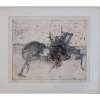 Darel Valença Lins, O faminto, gravura, PA, datado de 1968, 53x44cm, com moldura
