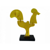 <p>Aldemir Martins, Galo, escultura de acrílio amarelo, 28cm de altura com a base e 27cm de comprimento</p><br /> 