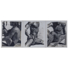 <p>Alair Gomes - “Beach Triptych Nº 25”<br />Fotografia: 3 impressões sobre papel fotográfico, composição com moldura de acrílico e acetato <br />Tríptico <br />Tiragem: Edição Nº 3 / Fotos Nº 1-3 <br />35,5 x 27,7 cm (Cada) <br />37 x 87 cm (Composição) <br />Década de 1980 <br />Assinada frente canto inferior à direita <br />Etiqueta verso com assinatura, título e tiragem “Edition Nº 3 / Photos Nº 1-3” <br />Etiqueta verso: “Exposição de 1984” <br />Participou da Exposição Individual Fotografia Sequencial na Galeria de Arte Maria de Lourdes Mendes de Almeida do Centro Cultural Candido Mendes – Ipanema, Rio de Janeiro/RJ em 1984. O artista também participou da Exposição Coletiva “Ipanema Exposta” na mesma Galeria em Dezembro de 1987 <br />Reproduzida no catálogo “Coleção Centro Cultural Candido Mendes – 10 anos de Acervo” (MAM-RJ, Março de 1991), pág. 21</p>