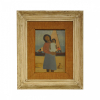 José Pancetti. Mãe e Filha na Praia. óleo s/ cartão colado em chapa de madeira, ass. inf. dir. (c. 1956) 33 x 23,5 cm