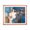 <p>Burle Marx, Roberto. Abstração em azul. Óleo s/ tela, ass. dat. 1982 inf. dir. 80 x 100cm</p>