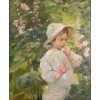 <p>Jean Jules Henry Geoffroy. Criança no Jardim. Óleo s/ tela, ass. inf. esq. 60 x 50cm</p>