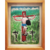 JOSÉ ANTONIO DA SILVA (1909-1996) - Crucificação, 1978- Guache s/ papel - Ass. inf. direito - 31 x 22 cm<br />