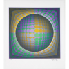 <p>Victor Vasarely - Série Diam - 248-250. Serigrafia, 70x62 cm, 1988, A.C.I.D. a lápis. Com moldura</p>