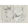 <p>Sergio Rodrigues - Poltrona mole pra quem da duro. Nanquim sobre papel, 21x30 cm, 1961, A.C.I.D. Sem moldura, no estado.</p>