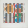 <p> Yaacov Agam - Sem título - 44-99. Serigrafia lenticular, 32x32 cm, sem data, A.C.I.D. </p>