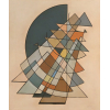 <p>Leopoldo Raimo - Composição concreta. Óleo sobre tela, 61x51 cm, 1951, A.C.I.D. e V. Com moldura</p>