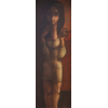 <p>Inos Corradin - Adolescente. Óleo sobre tela, 130x41,5 cm, déc. 60-70, A.C.I.E. e V. Com moldura</p>