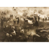 <p>Sebastião Salgado - Acampamento de gado em Amak - Fotografia analógica com gelatina de prata em papel fotográfico, 40x55cm e com moldura 73x83cm, dat. 2006. ass inf esq, 6/15, numeração de controle: 182. A fotografia foi capa do livro África publicado pela ed Taschen em 2007 e reproduzida em pagina dupla(258 e 259) no Genésis, da mesma editora. A foto foi realizada no Sudão em 2006 no acampamento de gado de Amak, no final do dia quando os animais estavam retornando do campo para o pernoite. Coleção particular RJ.</p>