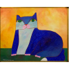 <p>Aldemir Martins- Gato Azul- 2000- Acrilica sobre tela- 80 x 100 cm</p>