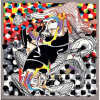 <p>Frank Stella- whale watch shawl- 1994-Serigrafia sobre tecido- 150 x 150 cm- com certificado </p>