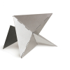 <p>Lygia Clark Caranguejo. Dat: 1984. Escultura em duralumínio. Edição Bolsa de Valores do Rio de Janeiro. 28x15. Procedência Bolsa de Artes</p>