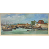 <p>Benedito Calixto - PORTO DO BISPO - Guache s/ papel - 36x80 cm. Acompanha certificado de Celso Calixto</p>