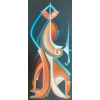<p>Miguel dos Santos - O Eclesiástico - 1980 - Óleo sobre tela - Assinado canto inferior esquerdo - 160 x 80 cm.</p>