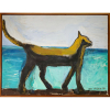 <p>JOSÉ CLAÚDIO, Gato - óleo sobre eucatex - 60x80 cm - ass. Canto inferior direito, dat. 1990</p>